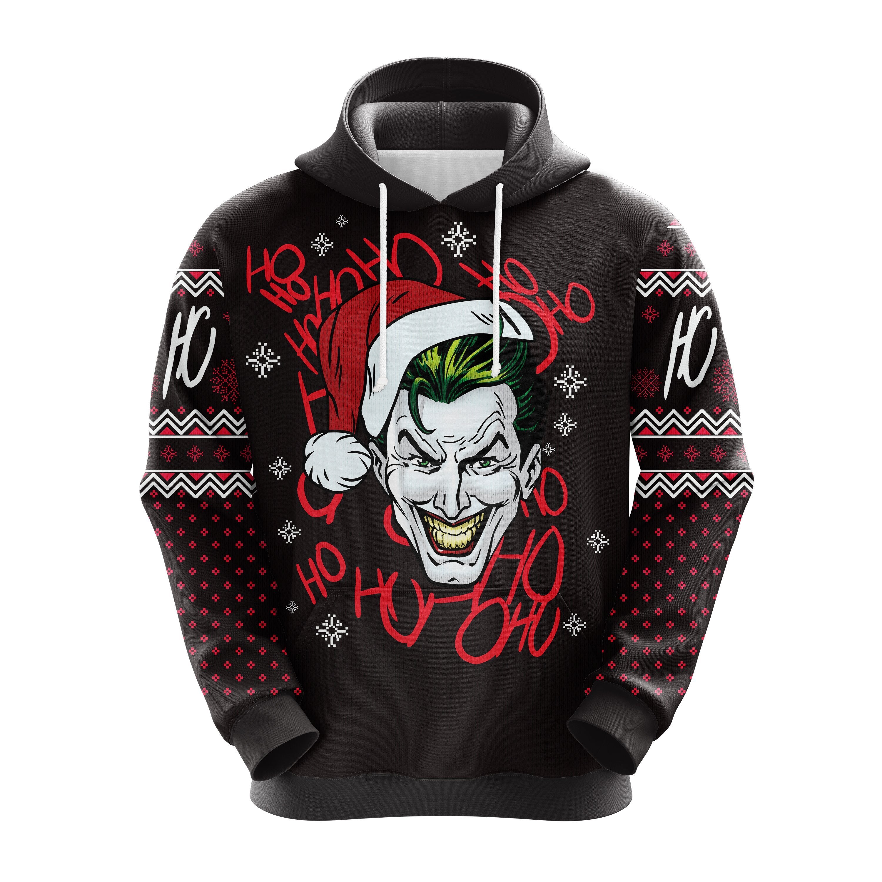 Cute Black Joker Christmas Hoodie - Amazing Gift Idea for Thanksgiving