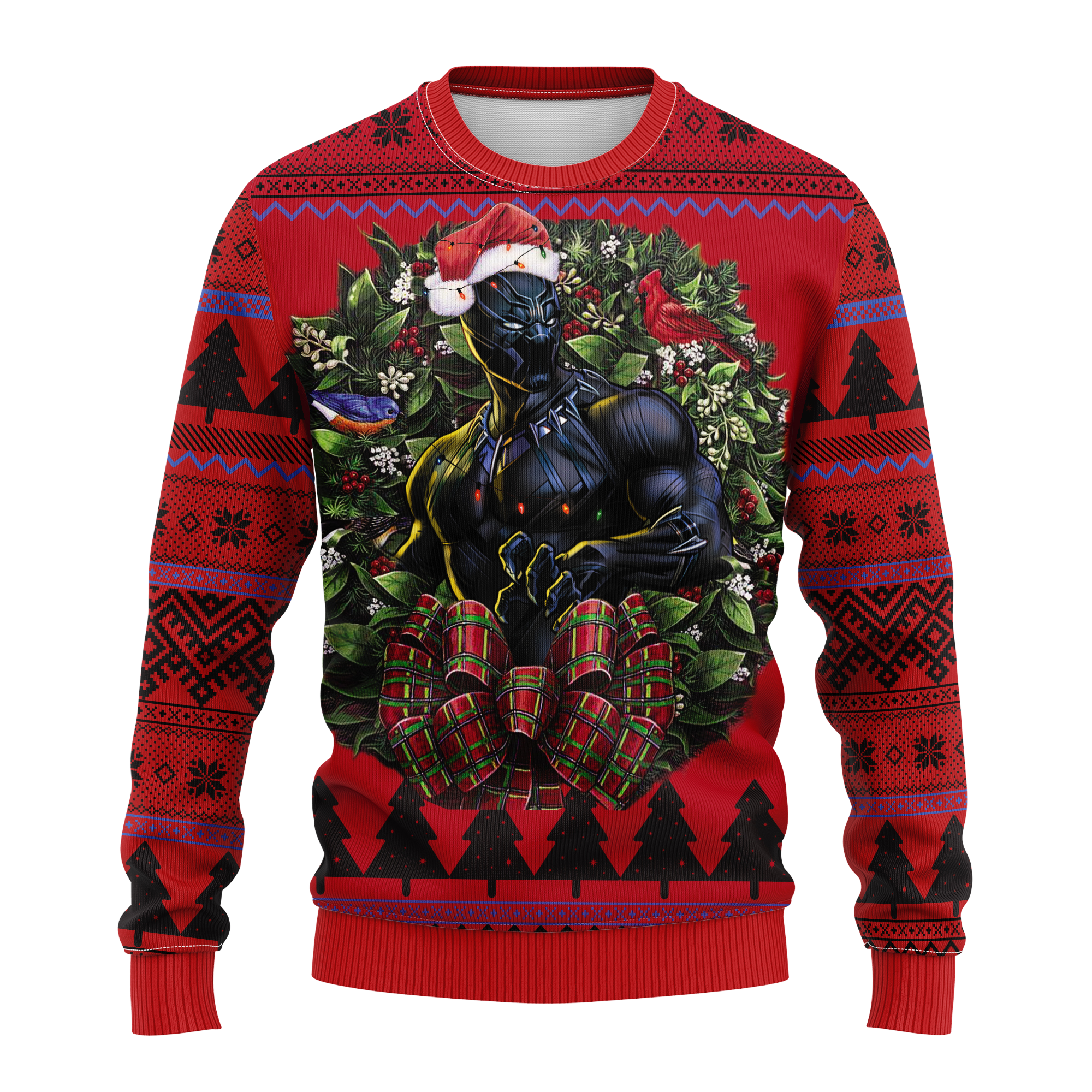 Black Panther Ugly Christmas Sweater for Thanksgiving Gift