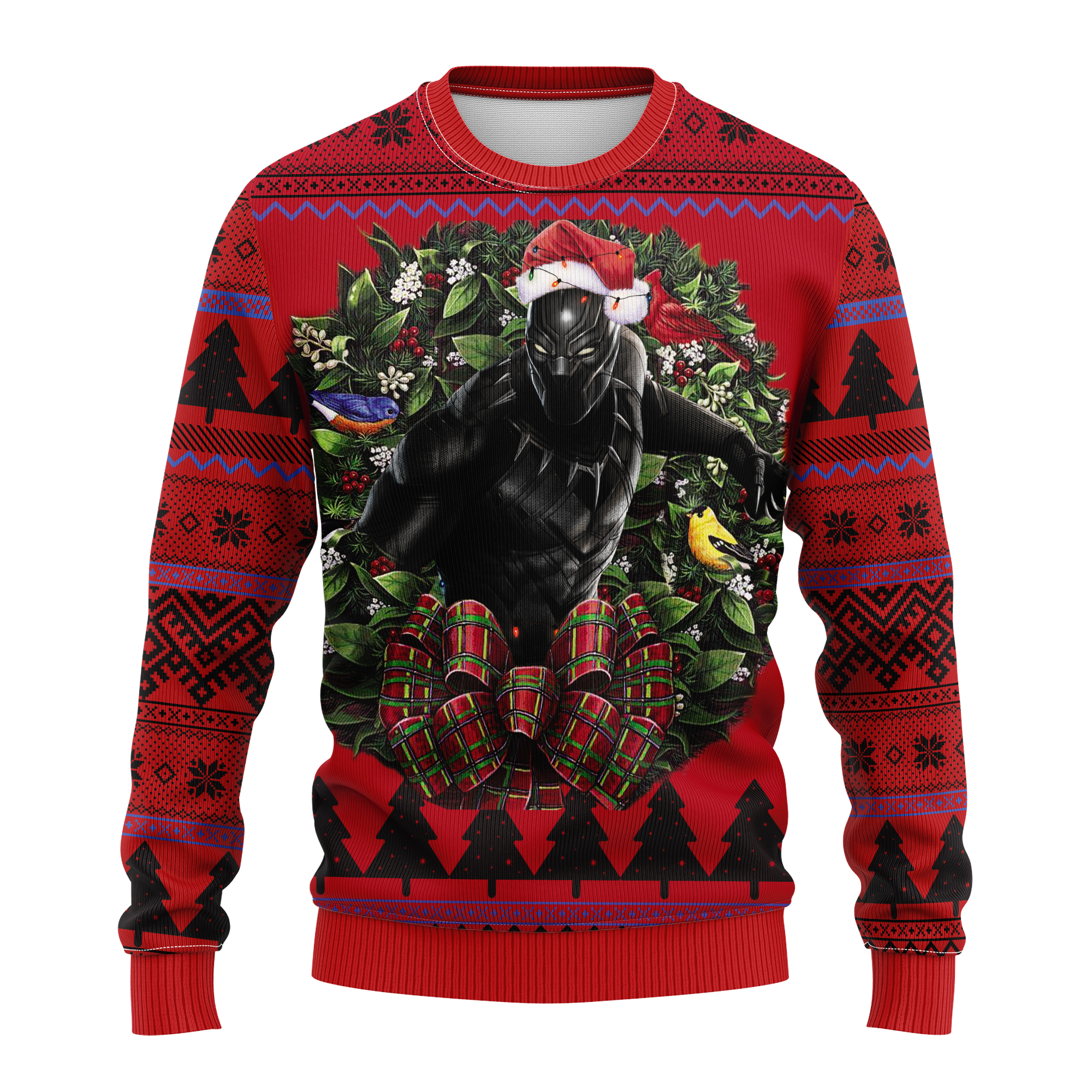 Black Panther Christmas Sweater - Noel Mc Ugly Sweater Gift