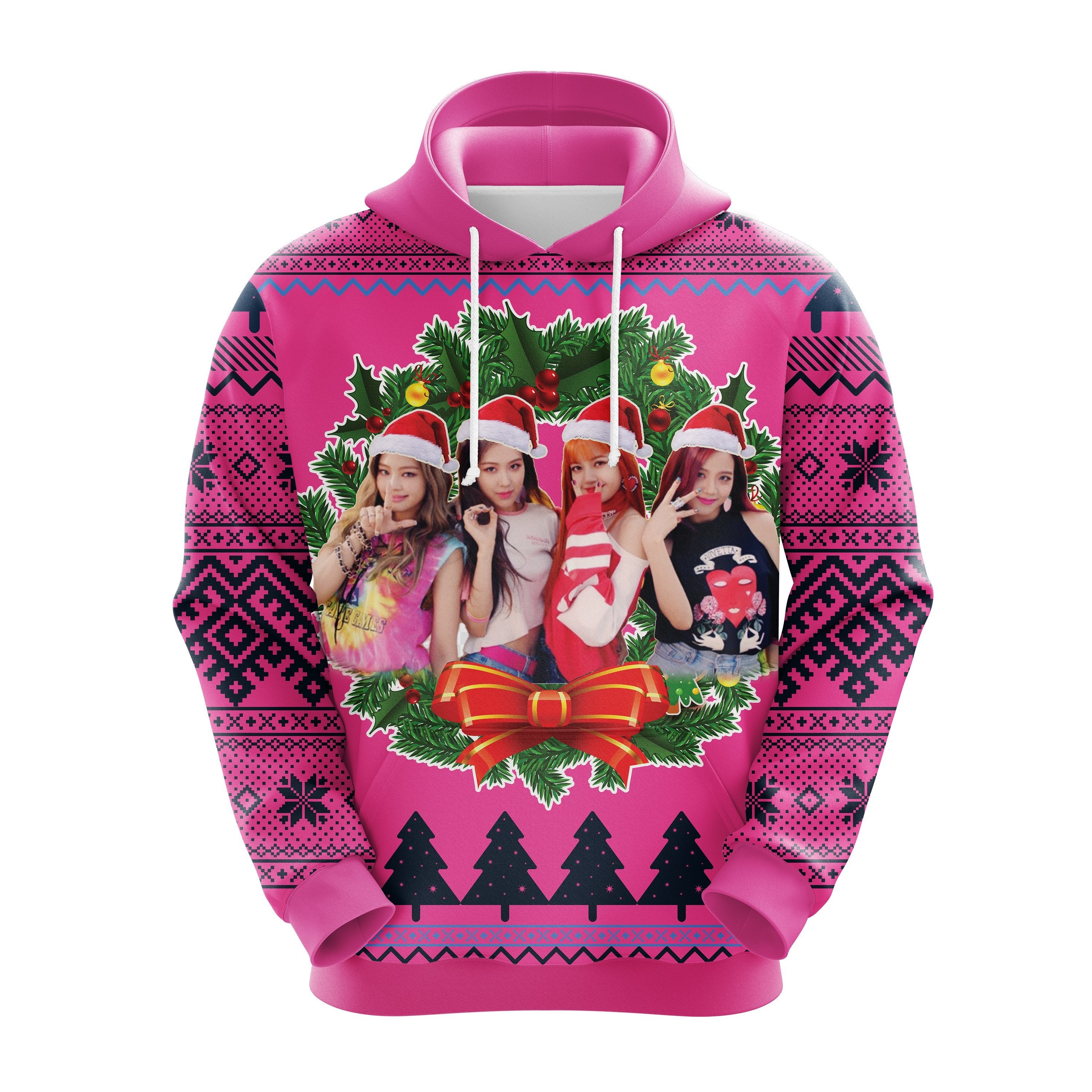 Blackpink Christmas Hoodie - Cute Noel Mc Ugly Sweater Gift Idea