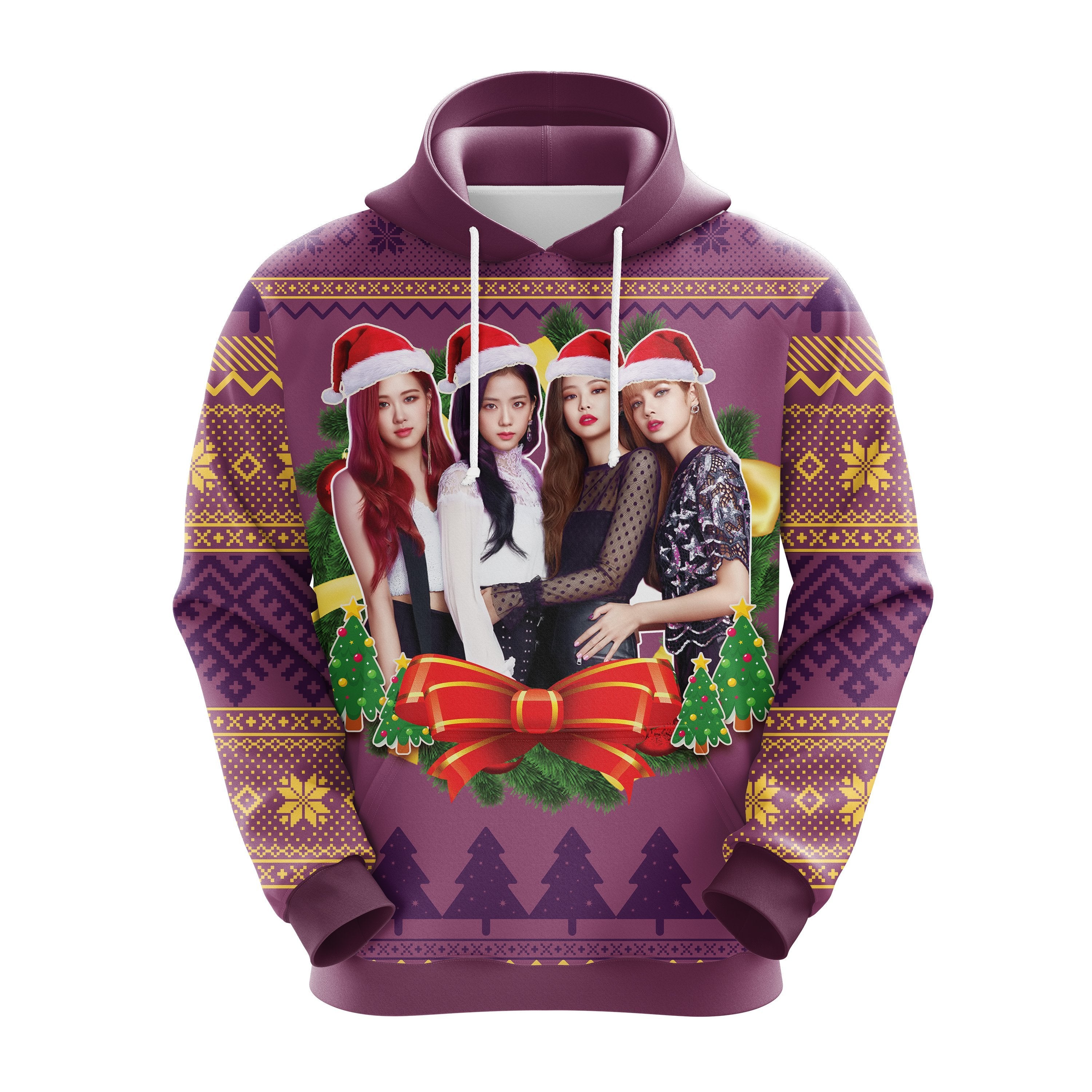 Blackpink Christmas Hoodie Cute Ugly Sweater Gift Idea for Holidays