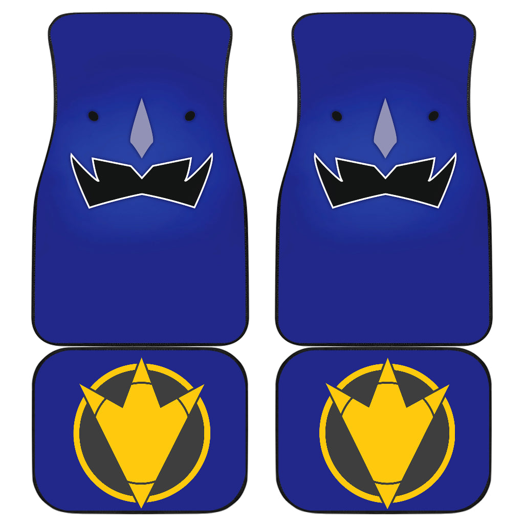 Blue Dino Thunder Power Rangers Car Accessories Floor Mats Set