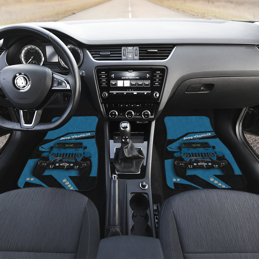 Blue Jeep Floor Mats - Durable Car Accessories for Protection