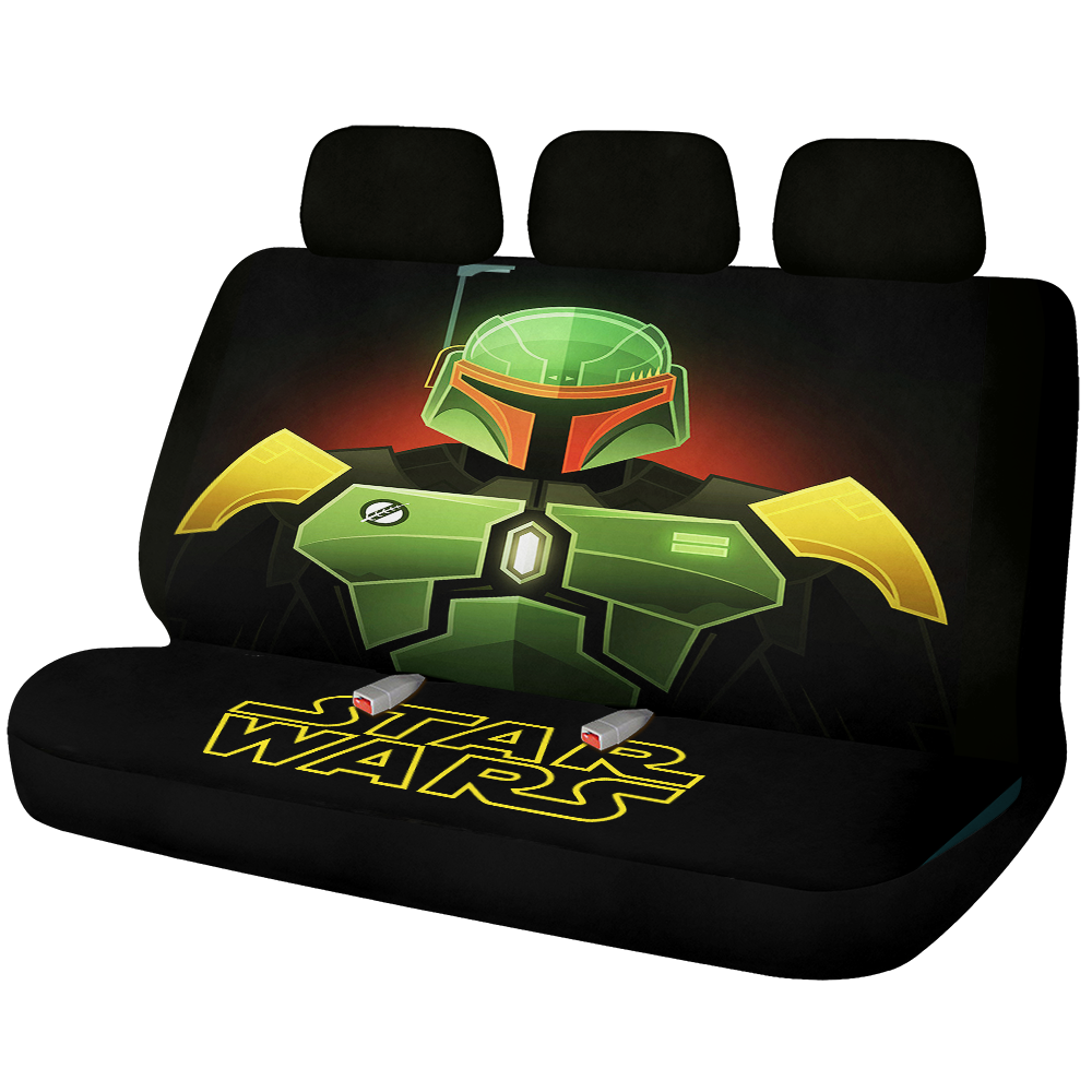 Boba Fett Seat Covers for Car Back Seat Decor and Protection