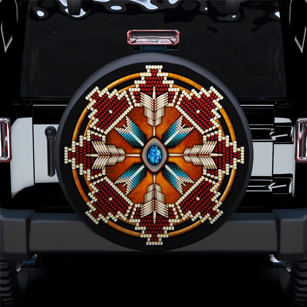Native American Camping Jeep Spare Tire Cover Gift for Campers