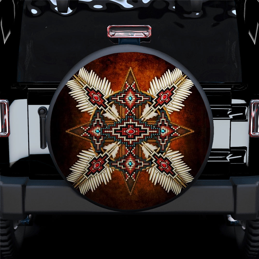 Native American Camping Jeep Tire Cover for Campers - Bohemian Gift