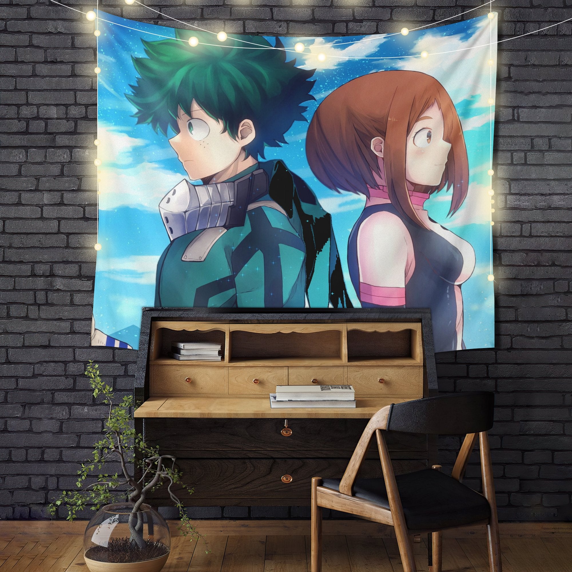 My Hero Academia Anime Wall Hanging Tapestry for Couples Room Decor