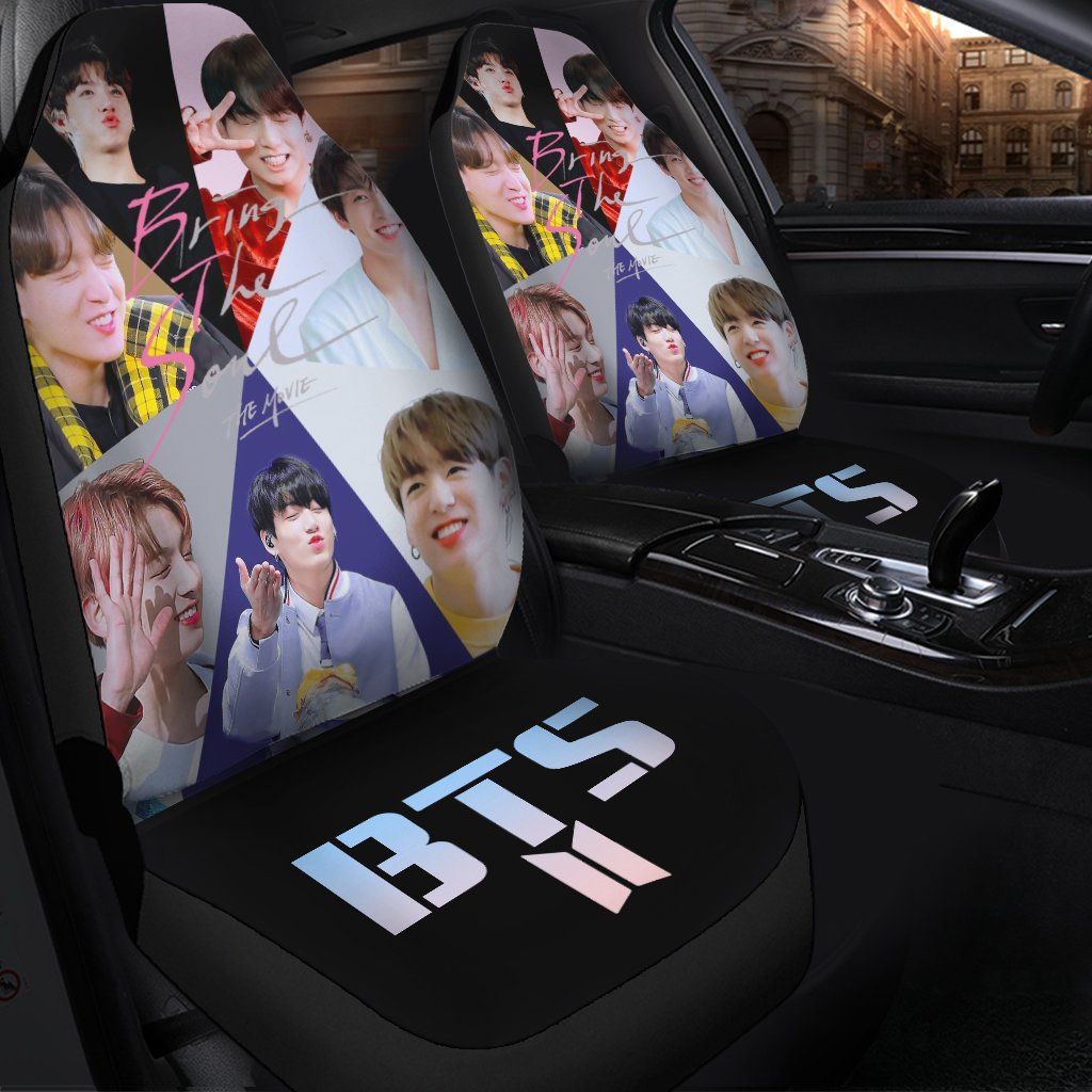 BTS Jungkook Cute Custom Car Seat Covers Premium Decor Protectors