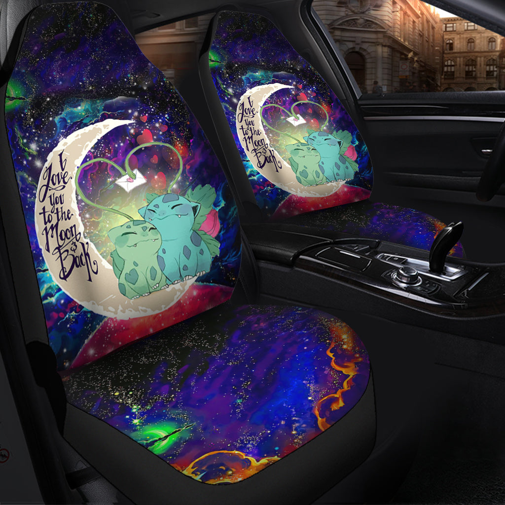Bulbasaur Couple Galaxy Car Seat Covers Premium Decor Protectors