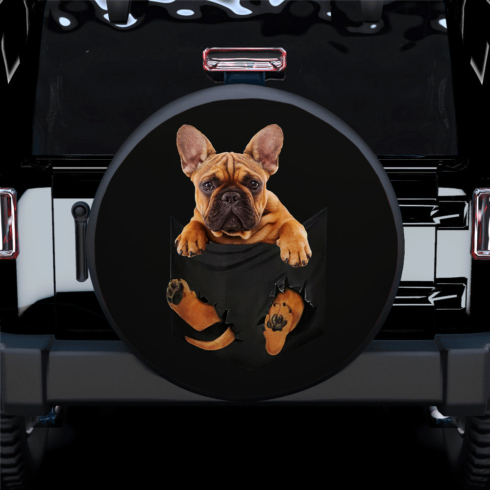 Cute Bull Dog Puppy Jeep Car Spare Tire Covers Gift for Campers