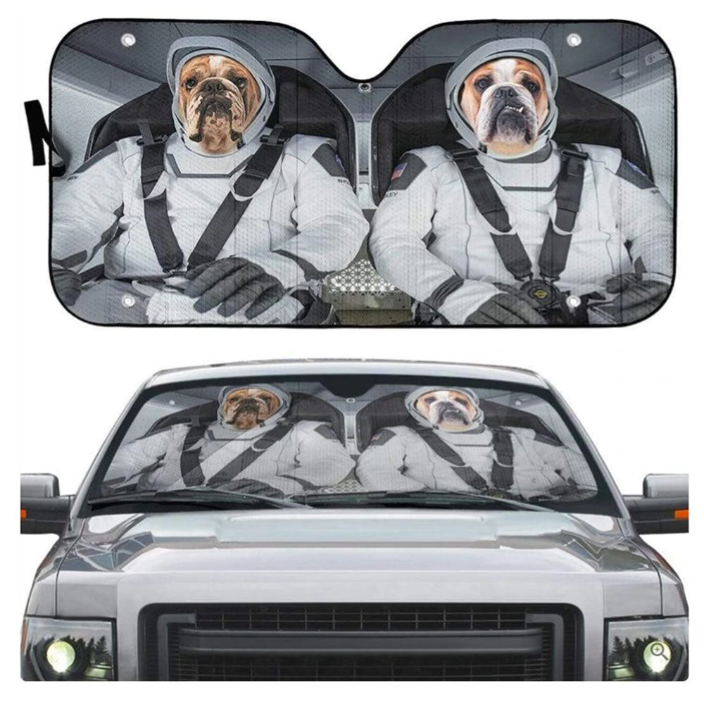 Bulldog Auto Sun Shades Windshield Accessories Gift for Car Decor