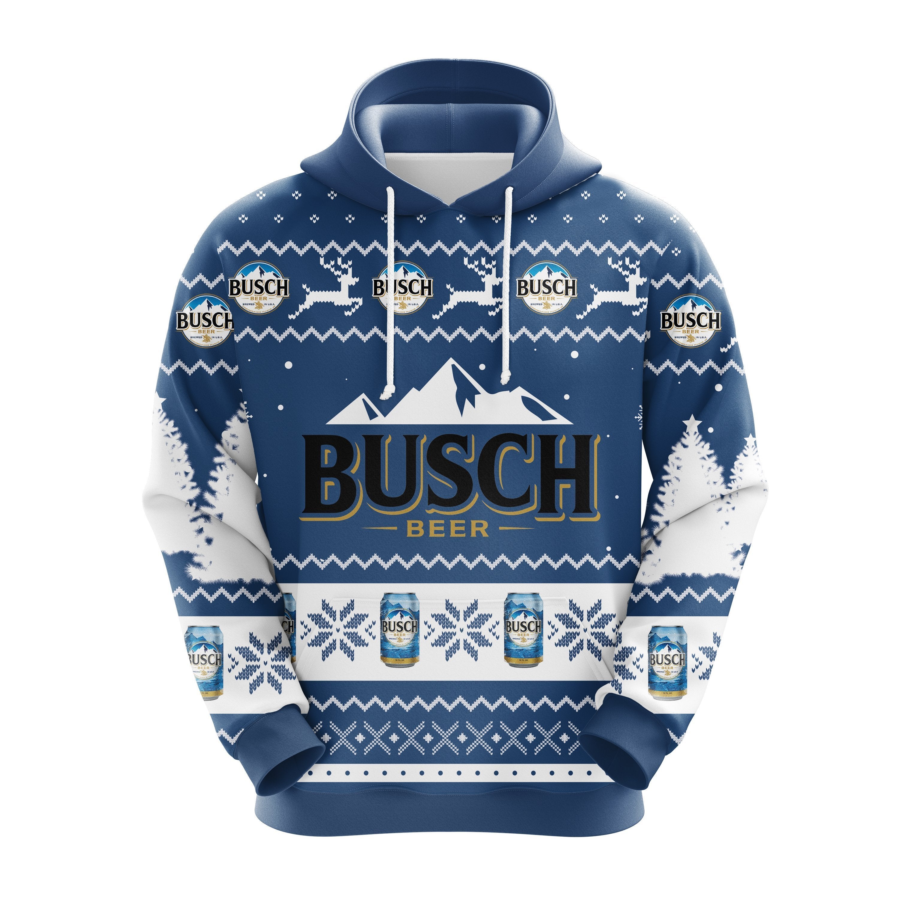 Busch Beer Christmas Hoodie Cute Noel Mc Ugly Gift Idea for