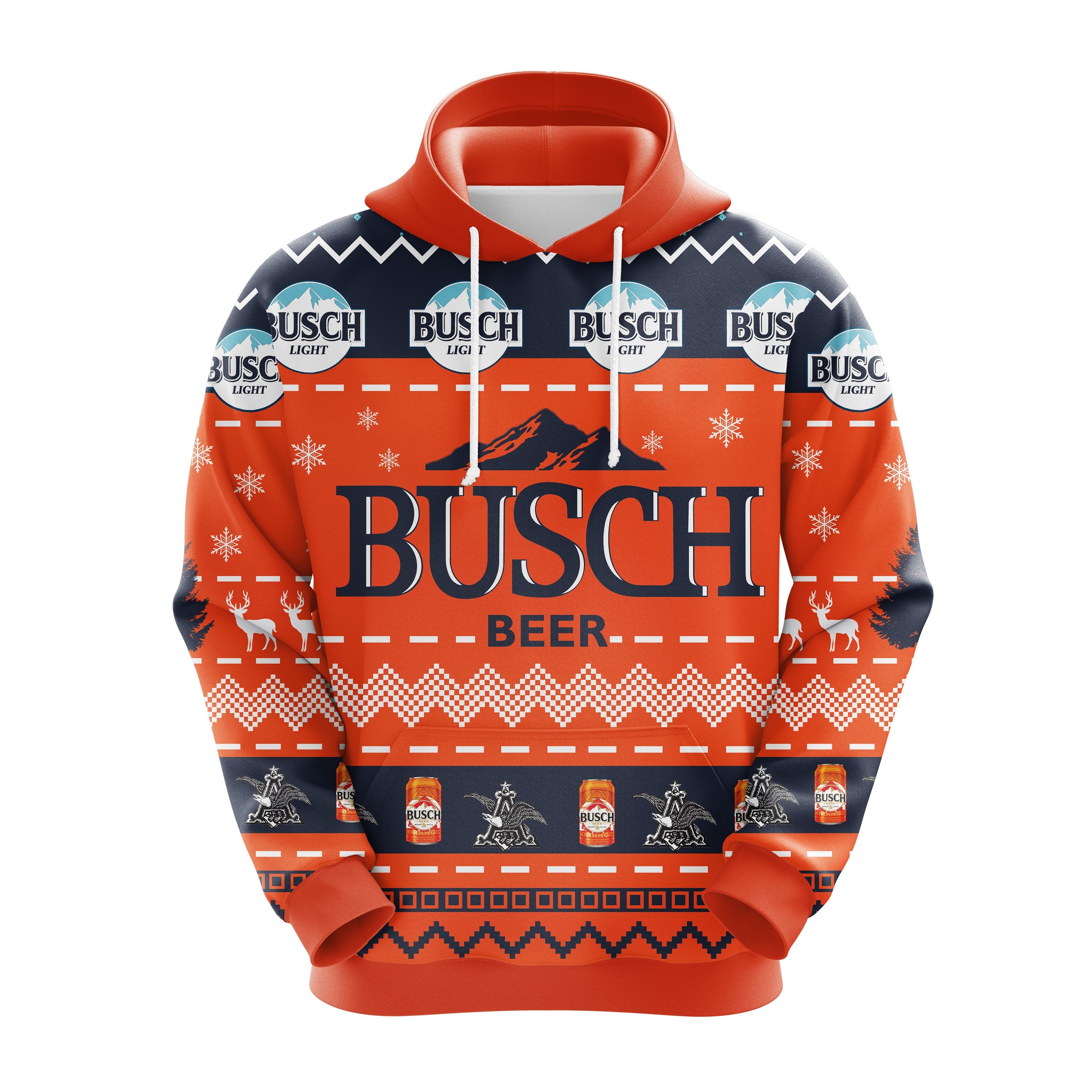 Busch Beer Christmas Noel Hoodie Gift Idea for Thanksgiving and
