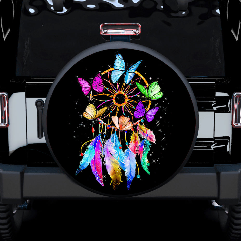 Butterfly Dream Catcher Jeep Spare Tire Covers Gift for Campers