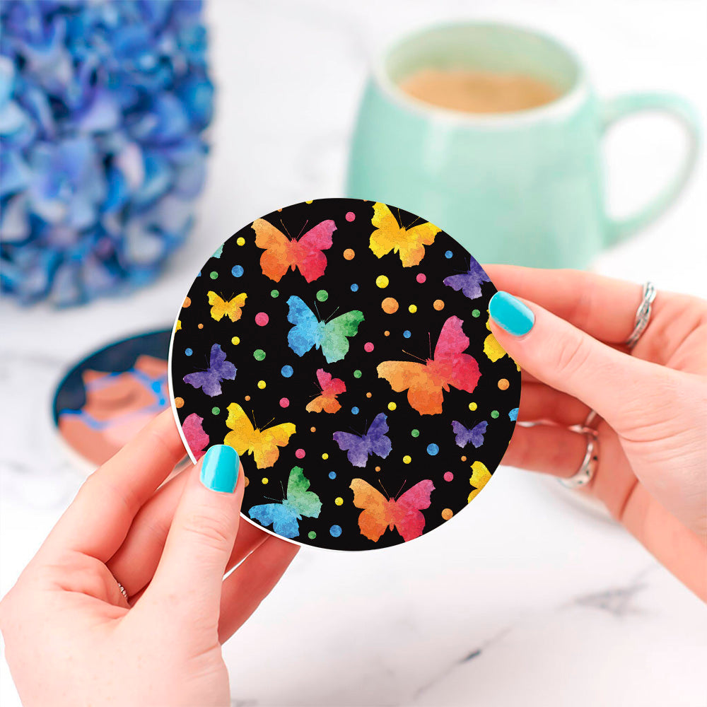 Butterfly Pattern  Coasters for Drinks - Stylish Drinkware