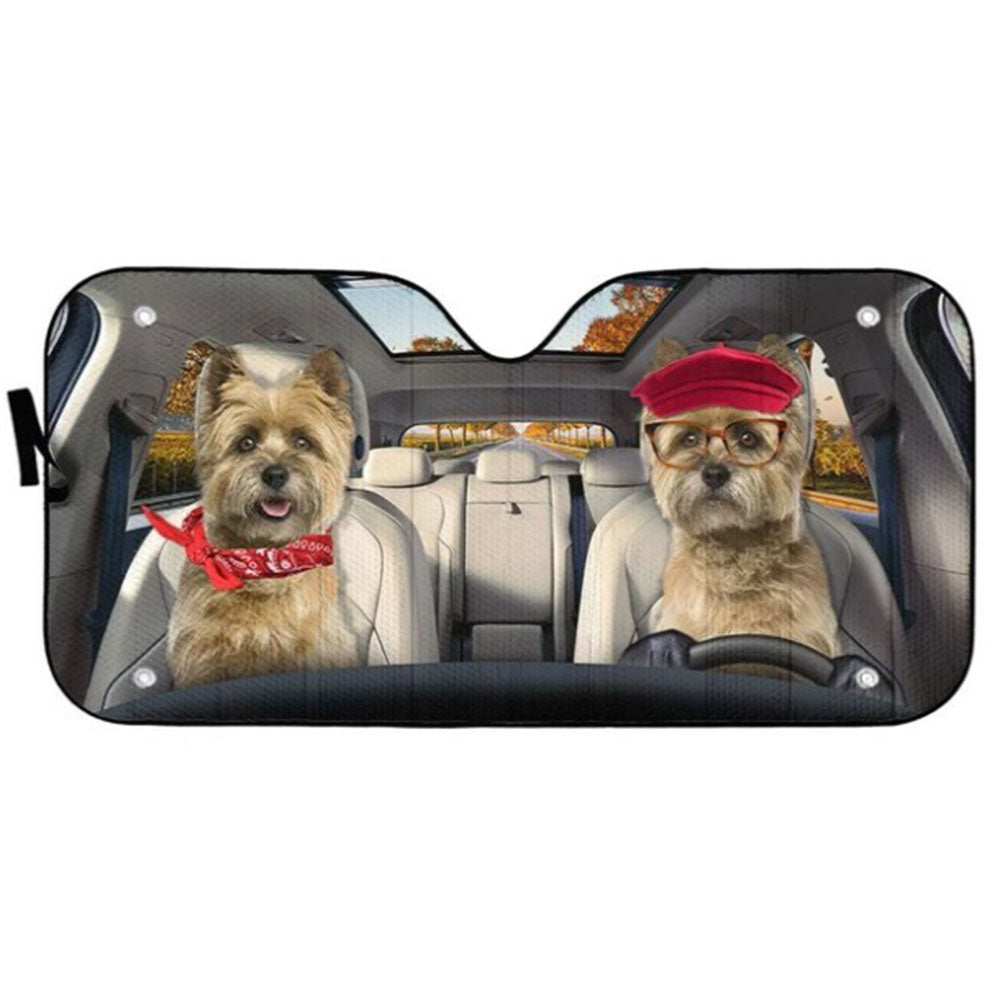 Cairn Terrier Dog Windshield Sun Shades Auto Accessories Decor Gift