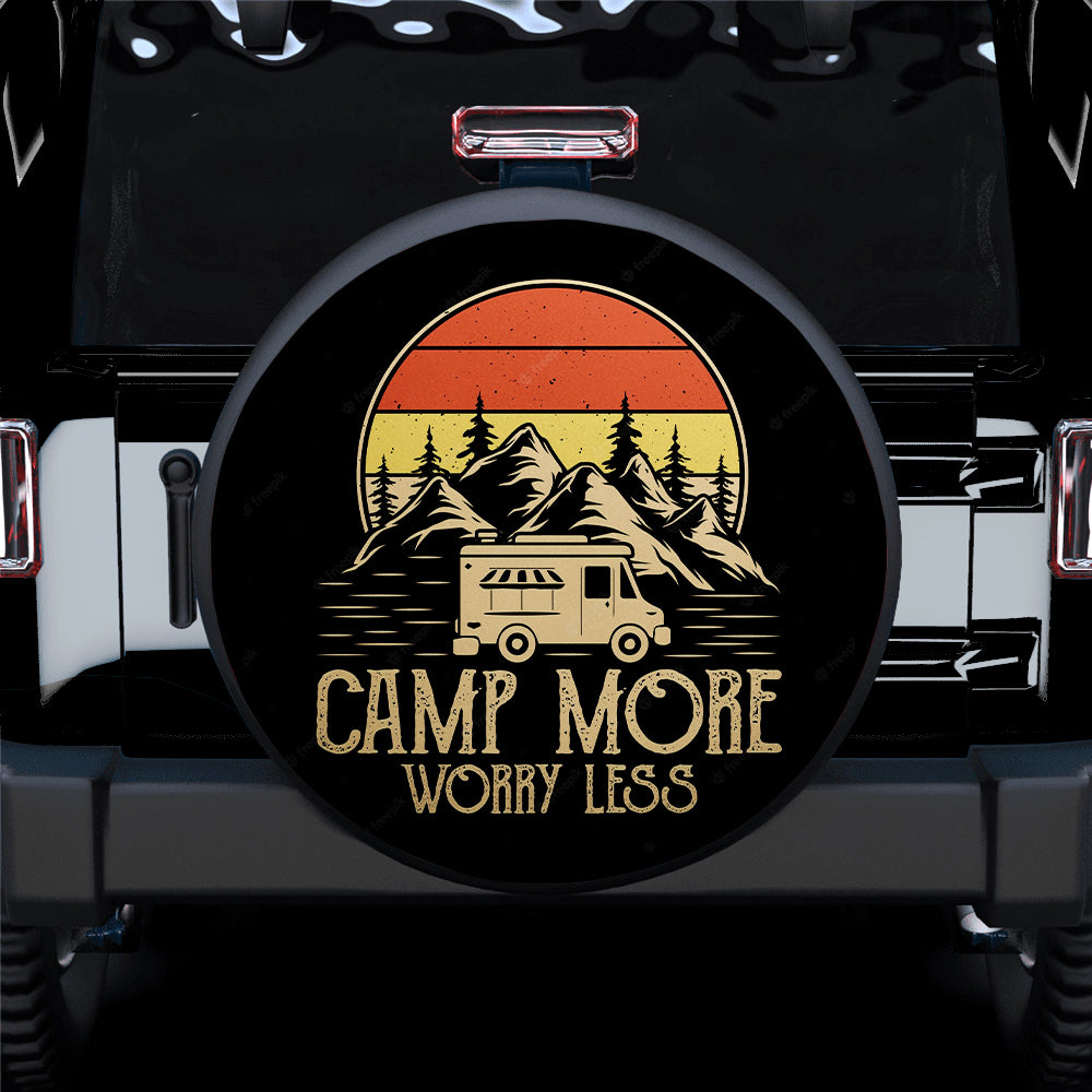 Funny Camping Jeep Spare Tire Covers Gift for Campers - Camp More