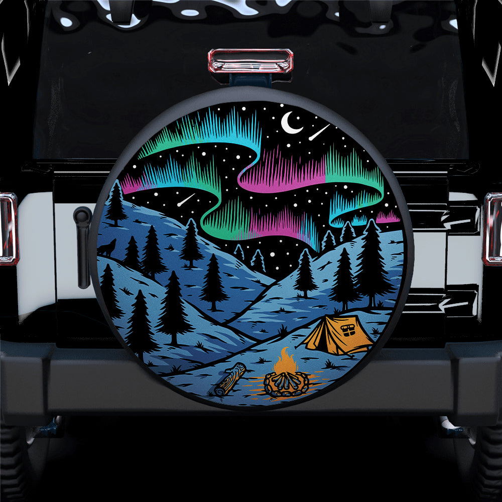 Milky Way Sky Camping Jeep Spare Tire Covers Gift for Campers