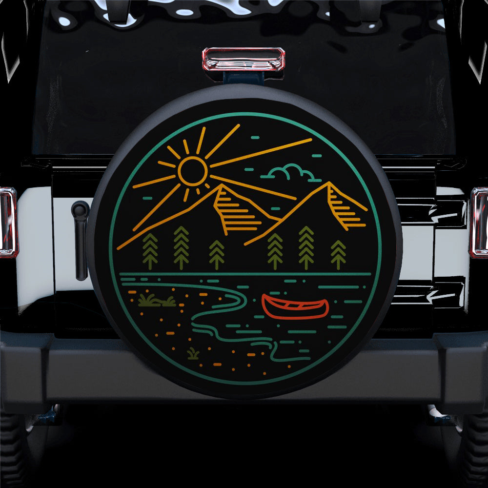 Nature Badge Patch Pin for Jeep Spare Tire Covers - Campers Gift