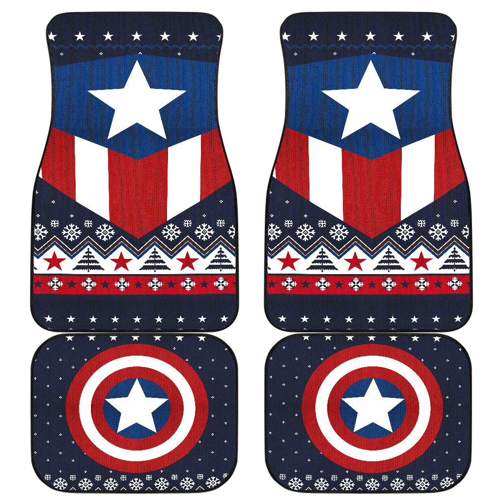 Captain America Car Floor Mats for Vehicle Interior Protection
