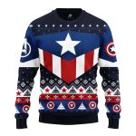Captain America Christmas Sweater Gift Idea for Thanksgiving Holiday