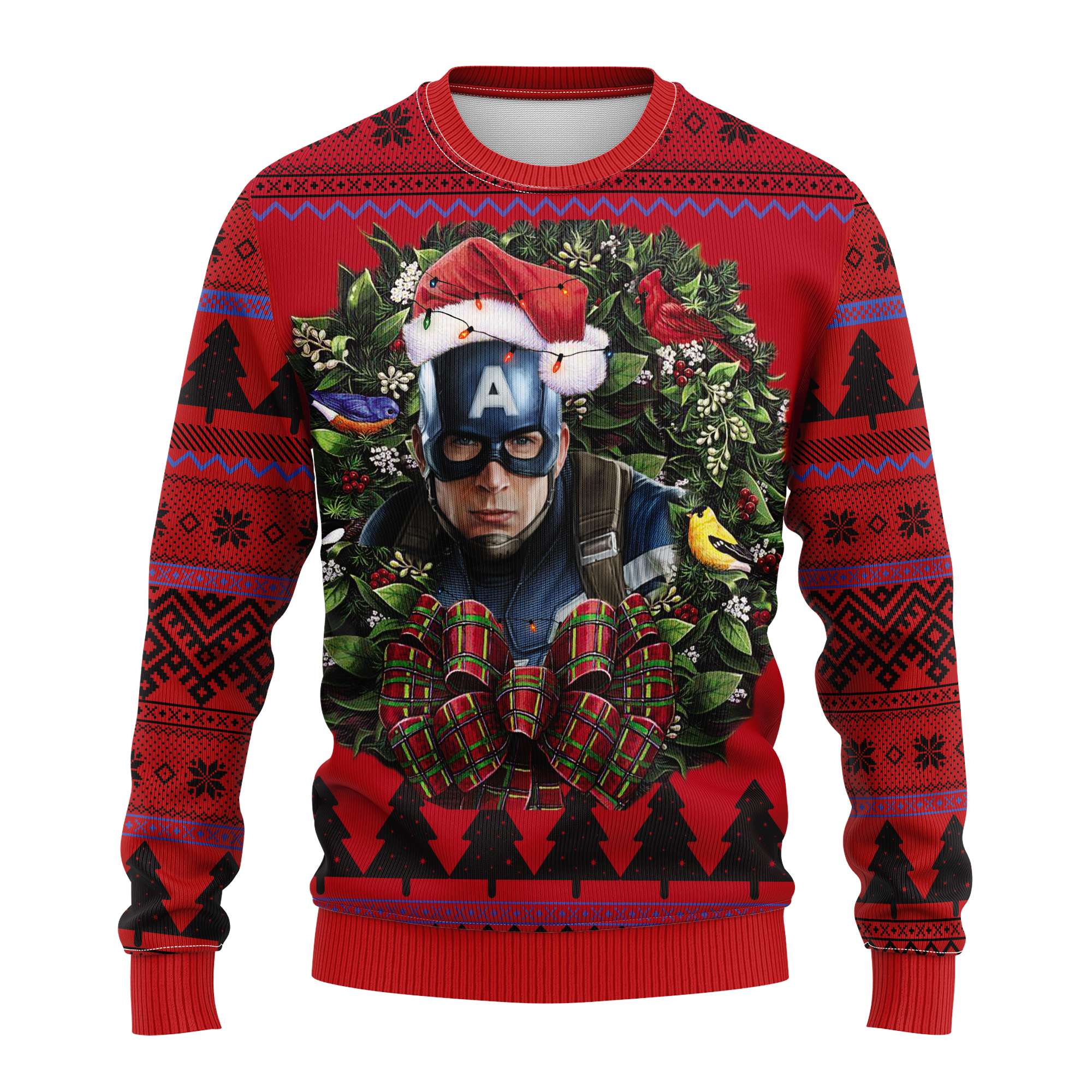 Captain America Winter Soldier Ugly Christmas Sweater Gift