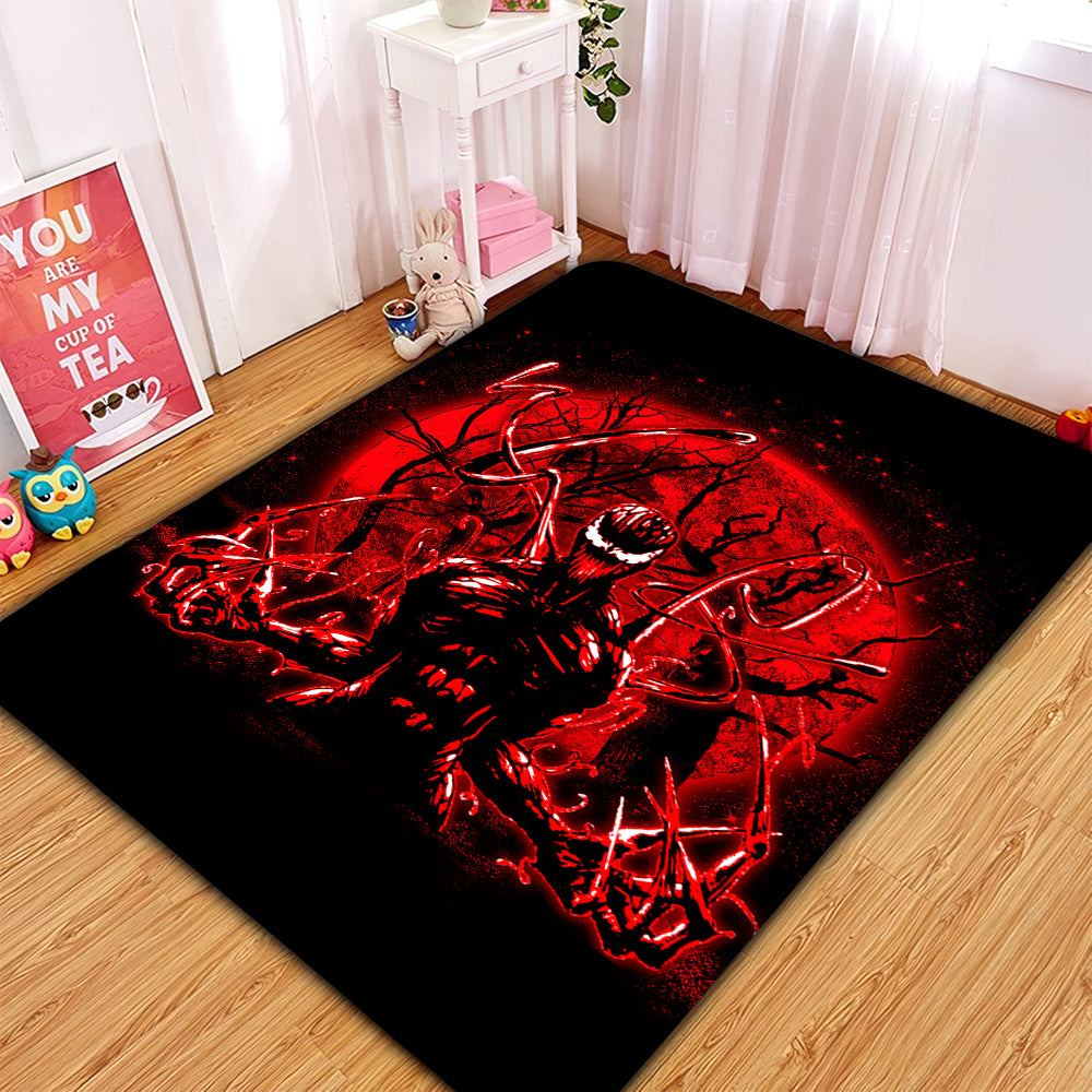 Carnage Moonlight Area Rug for Living Room and Bedroom Decor