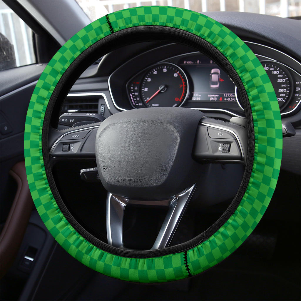 Premium Car Steering Wheel Cover - Caro Green Quality Protection