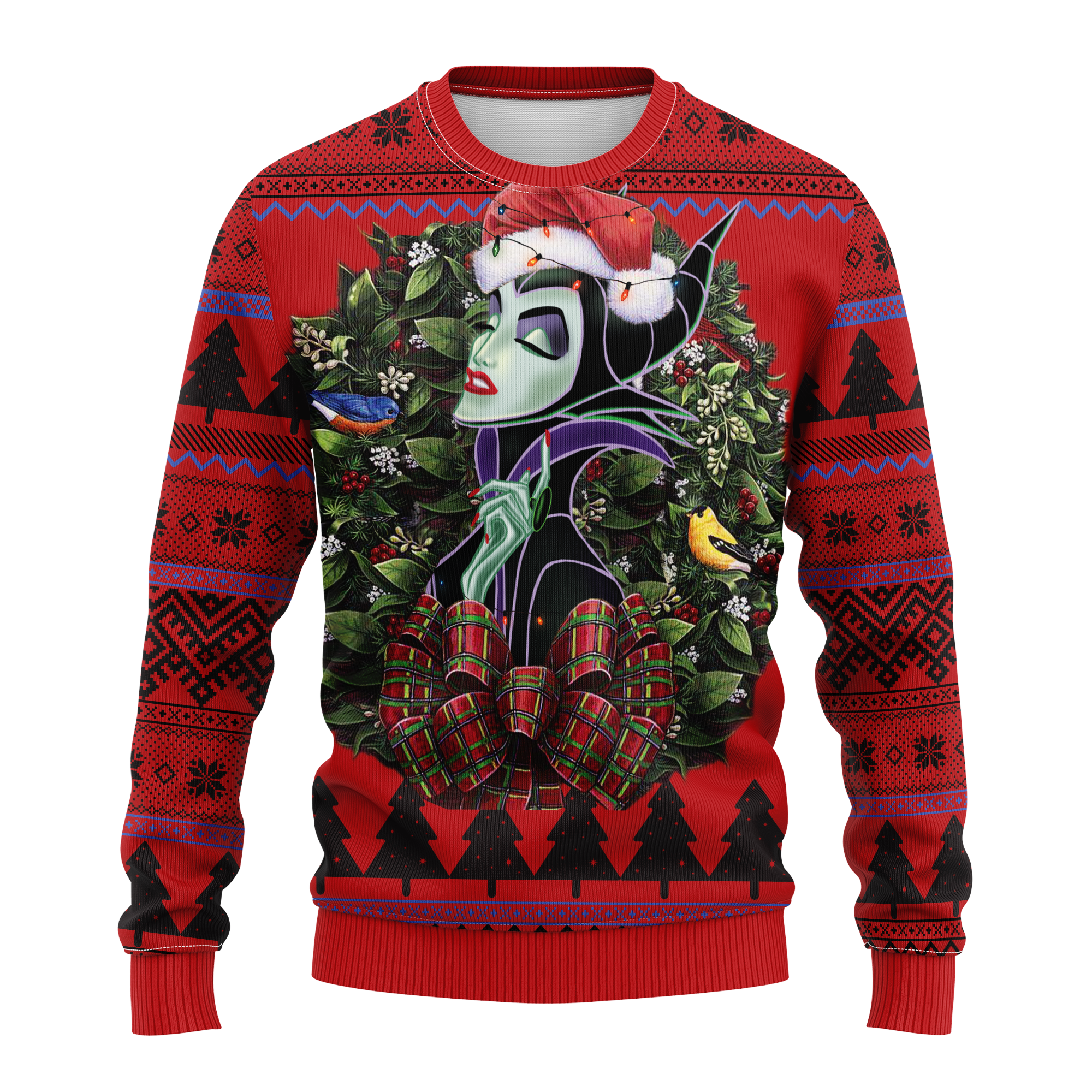 Cartoon Maleficent Ugly Christmas Sweater Thanksgiving Gift for Her