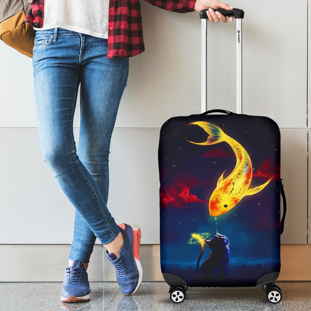 Cat Fish Travel Luggage Cover Suitcase Protector 2020 Edition