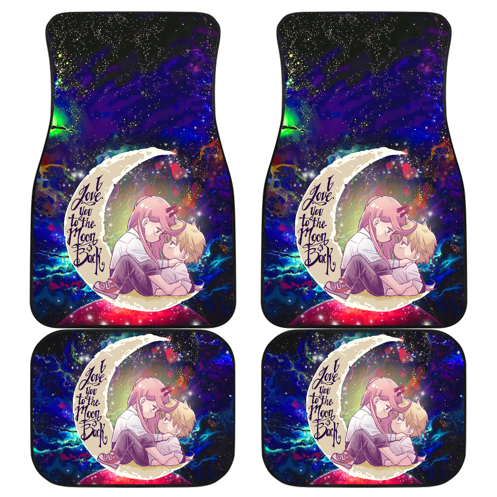Chainsaw Man Denji x Power Galaxy Car Floor Mats Accessories