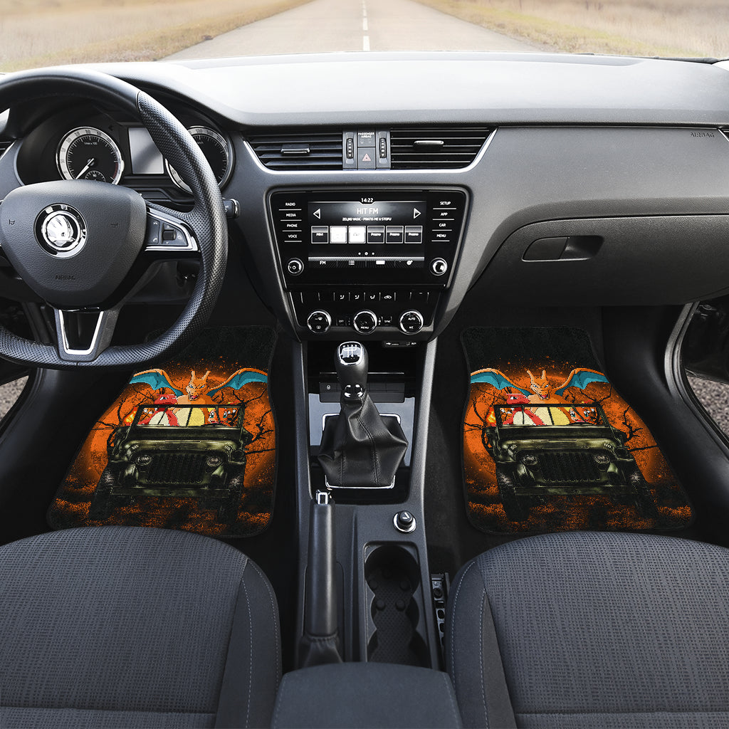 Charizard Charmander Pokemon Moonlight Jeep Car Accessories Floor Mats