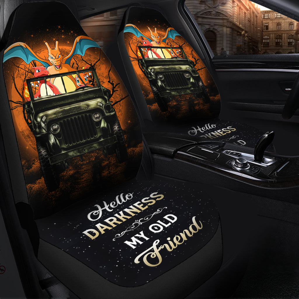 Charizard Charmander Pokemon Jeep Seat Covers for Halloween Decor