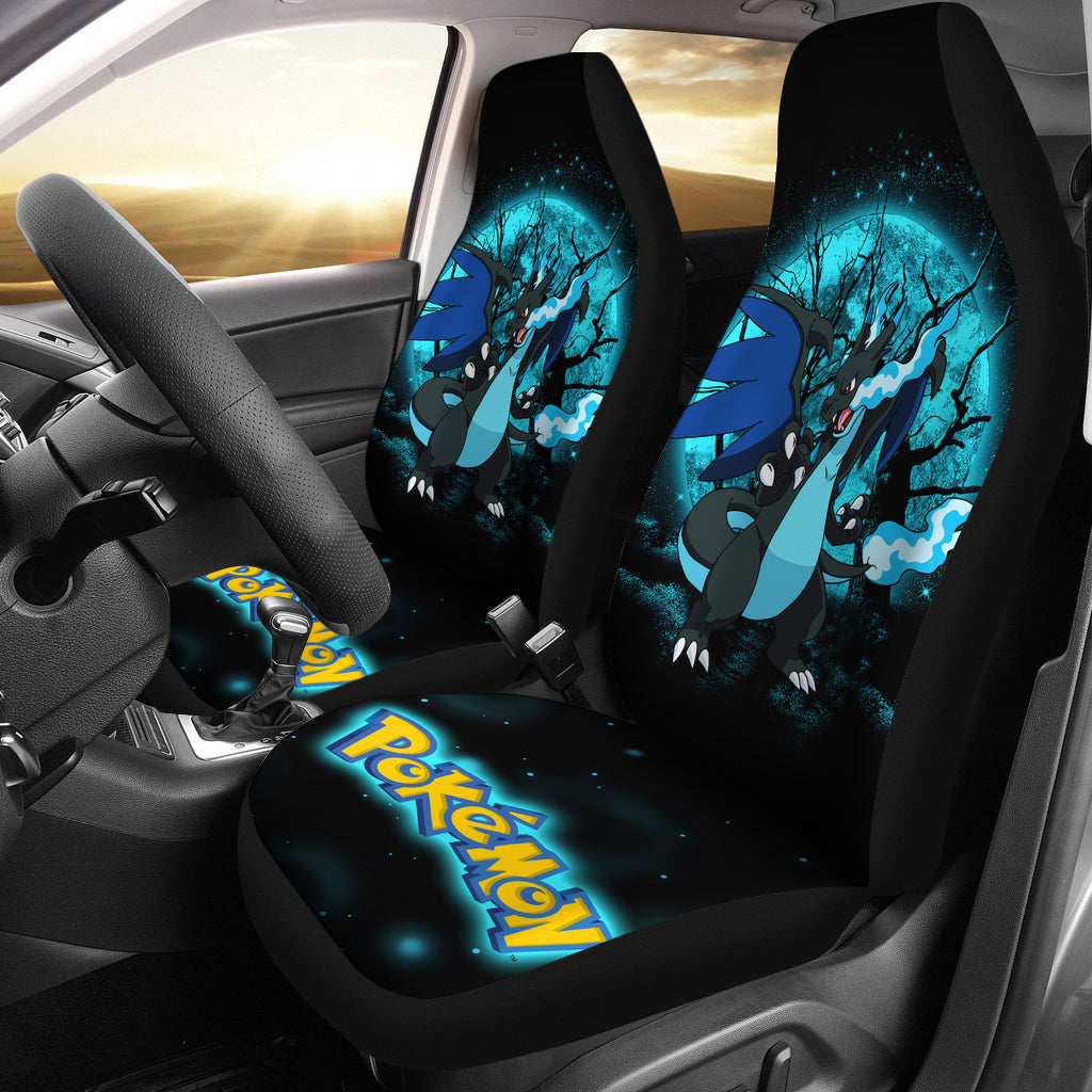 Charizard Mega X Custom Car Seat Covers Moonlight Decor Protectors