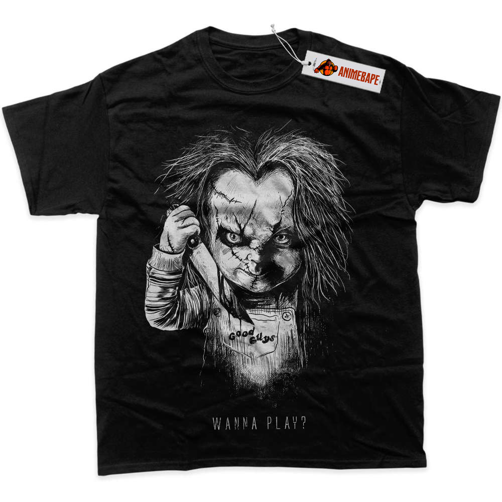 Chucky Horror Shirt for Kids, Childs Play Graphic T-Shirt