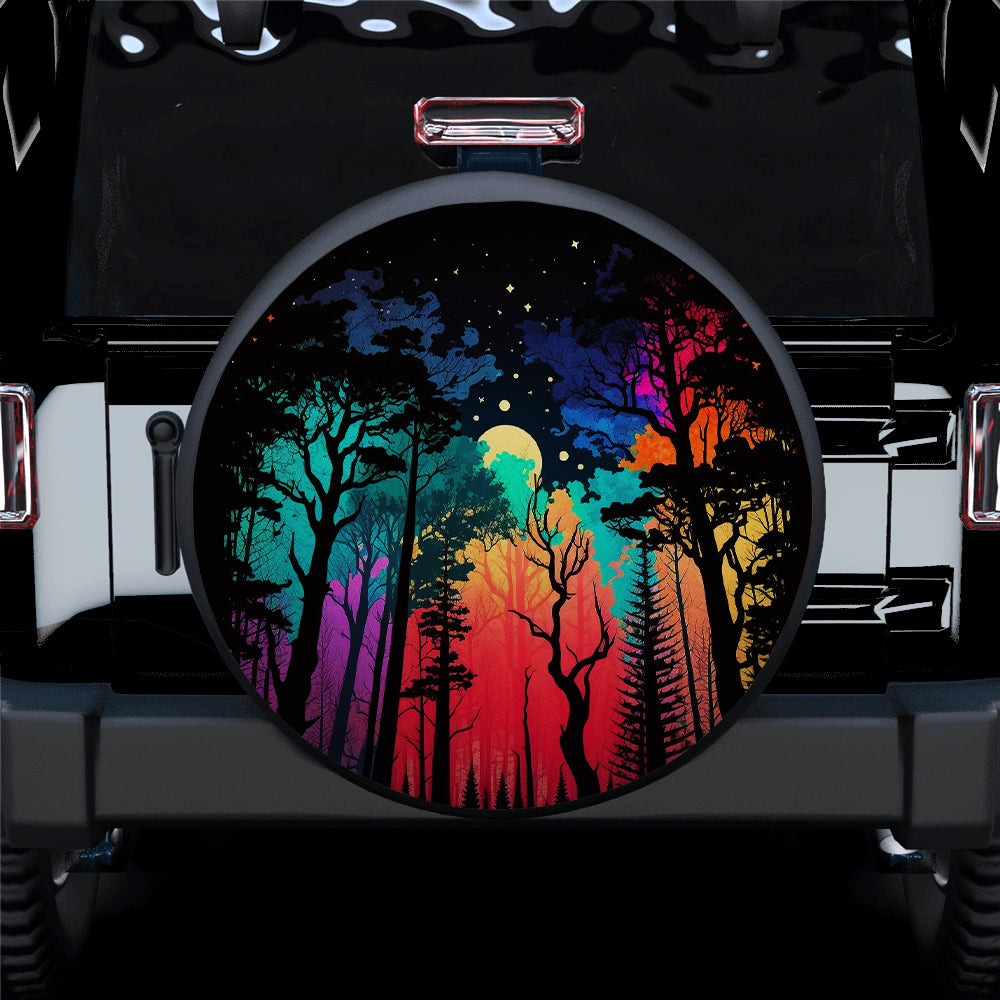 Colorful Camping Jeep Spare Tire Covers – Gift for Campers