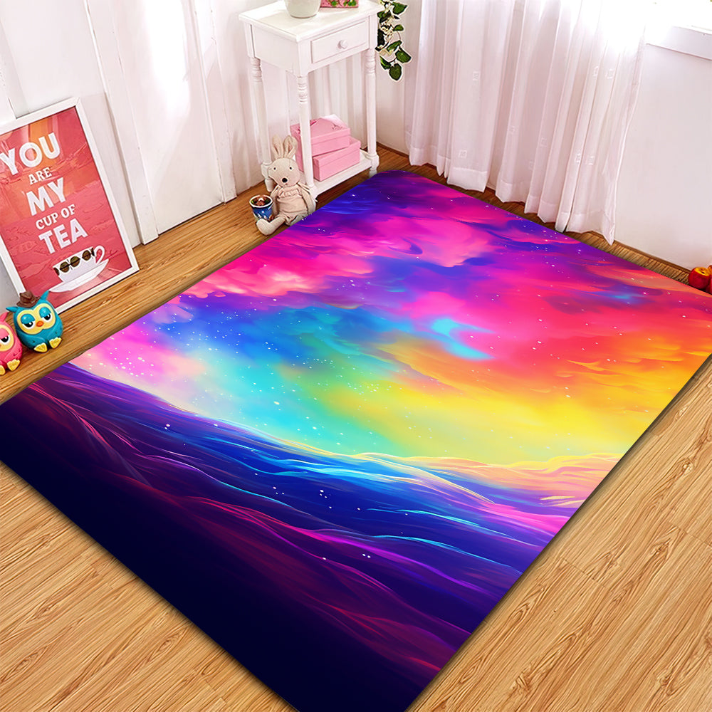 Colorful Landscape Area Rug for Home Room Decor