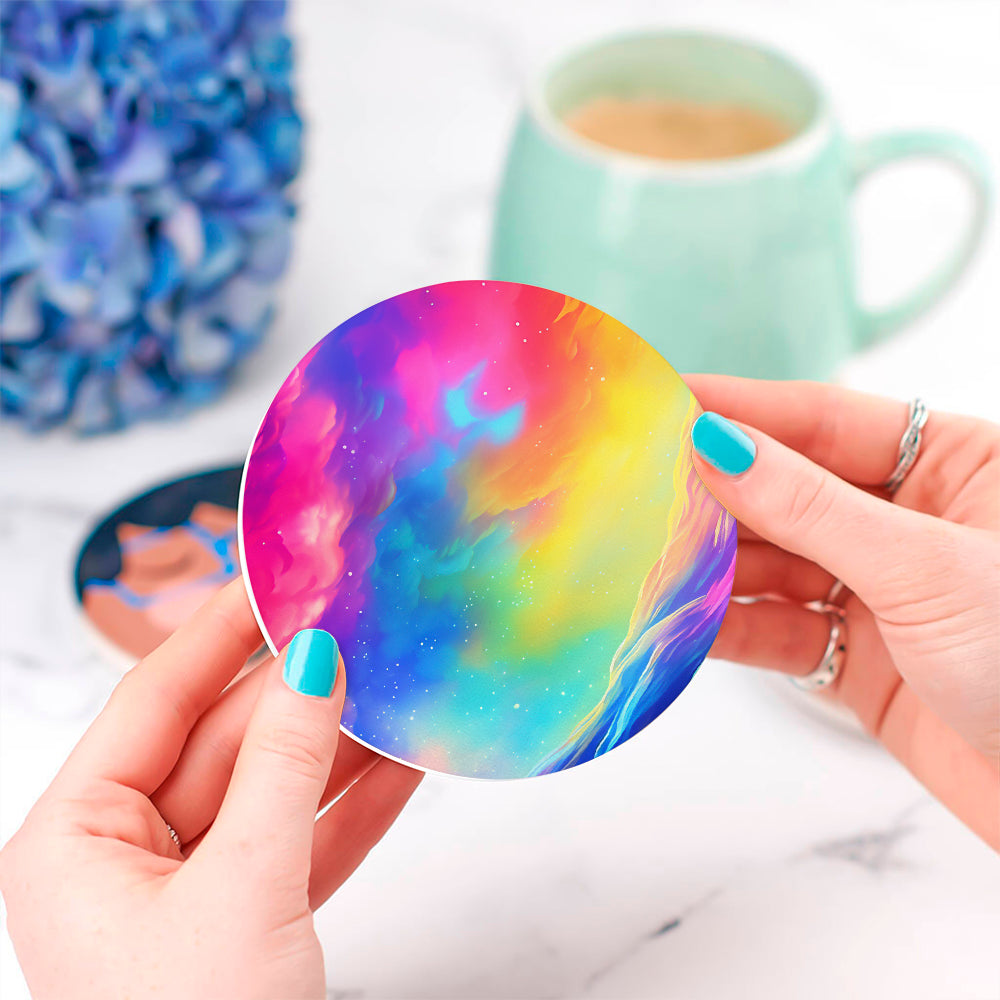 Colorful Sky  Coasters for Drinks - Durable Drinkware