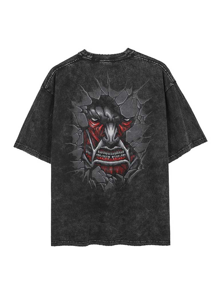 Attack on Titan Anime Colossal 2-Sided Vintage T-Shirt
