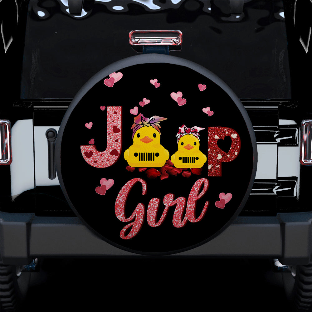 Couple Duck Love Jeep Spare Tire Covers for Cute Valentine Gifts