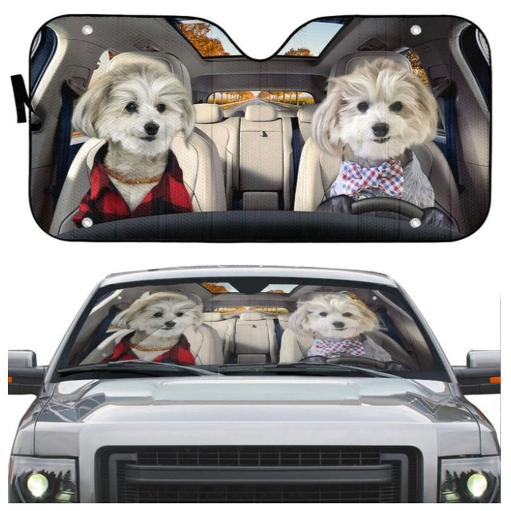 Shih Tzu Puppies Car Sun Shades Auto Windshield Accessories Gift