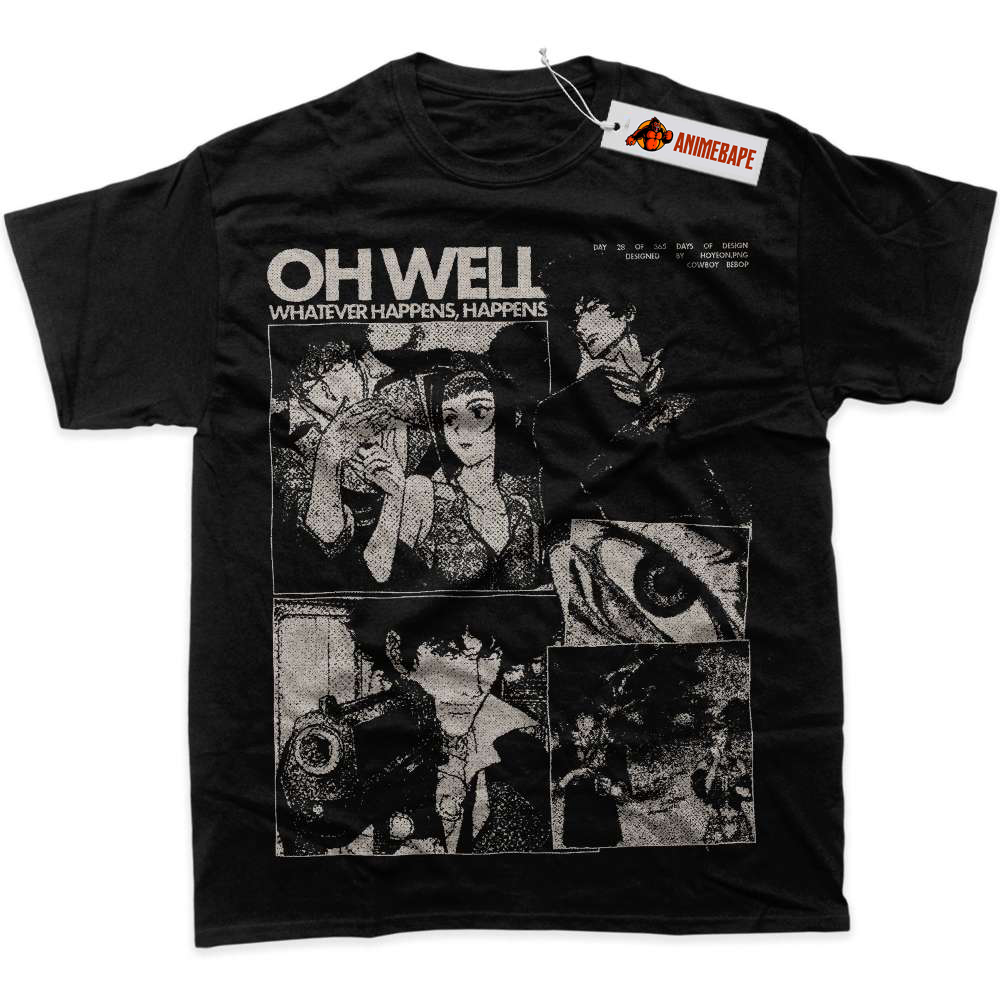 Cowboy Bebop Anime Graphic Tee Shirt for Fans Cowboy