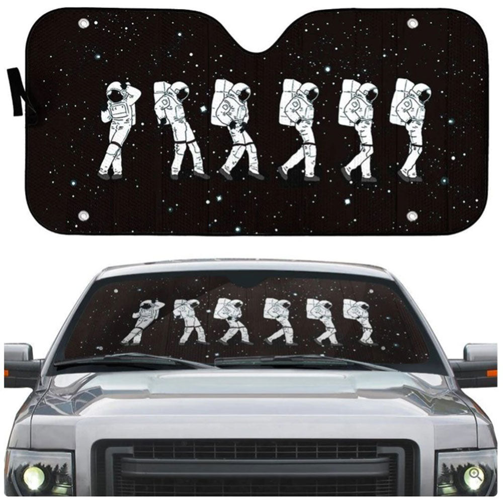 Crotch Grab Moon Walk Astronaut Sun Shades for Car Windshield Decor