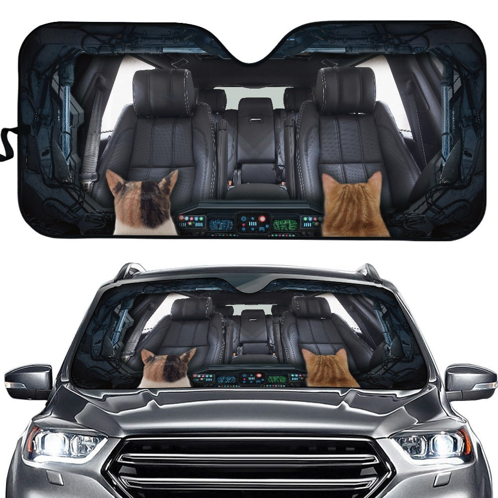 Personalized Cat Auto Sunshades for Car Window Protection