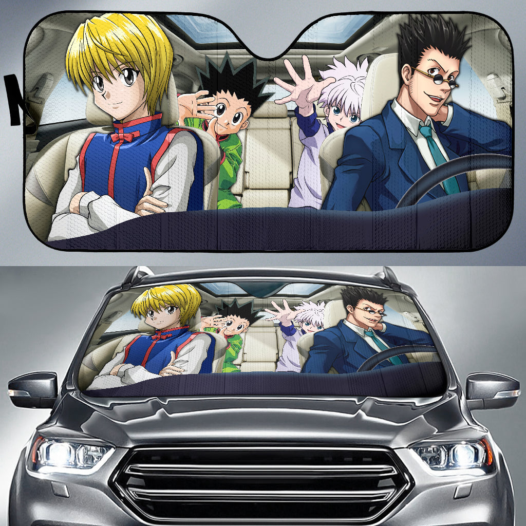 Custom Hunter X Hunter Sunshades for Cars - Gon, Killua, Kurapika,