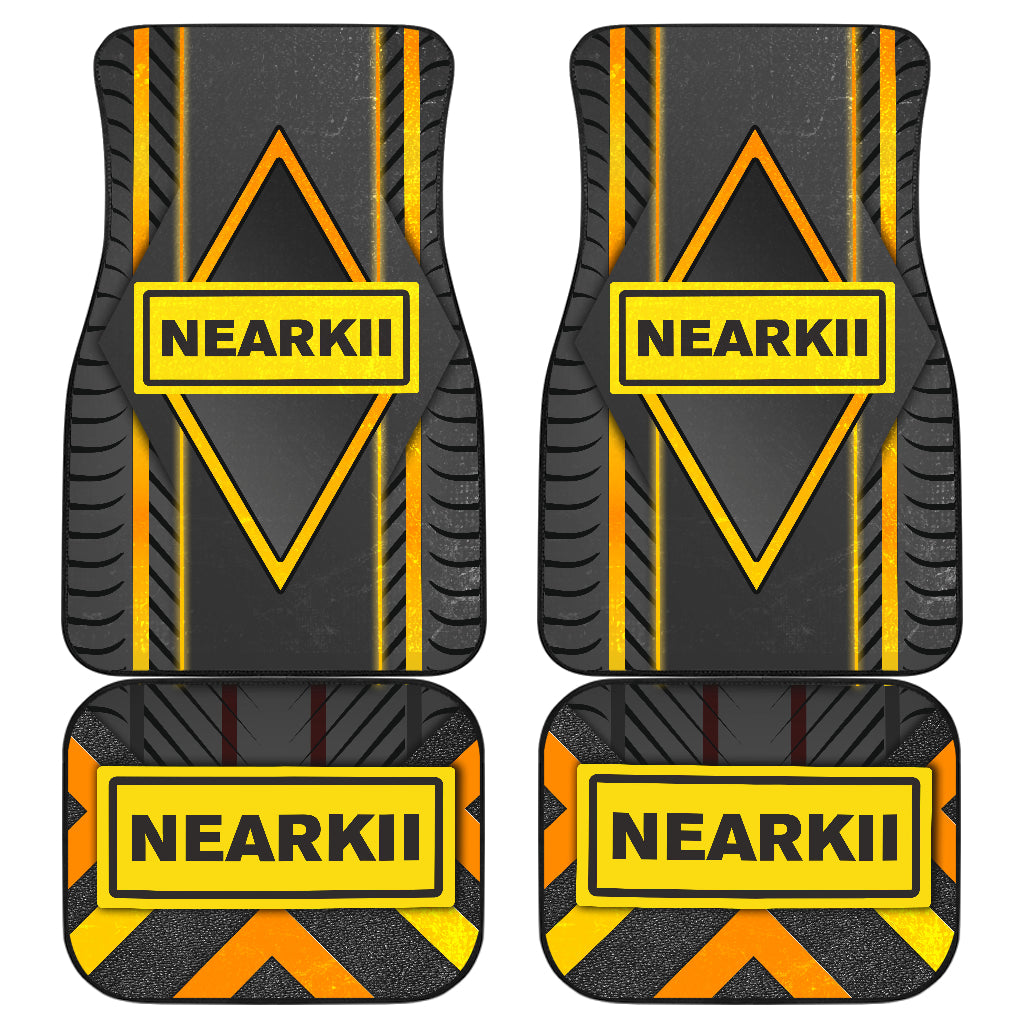 Personalized Custom Name Premium Front & Back Car Mats Set of 4