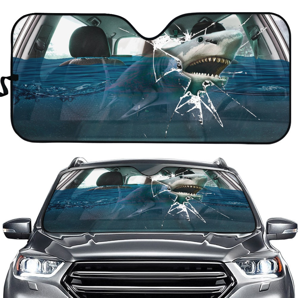 Personalized Shark Auto Sunshades for Cars - Custom Fit Sunshades