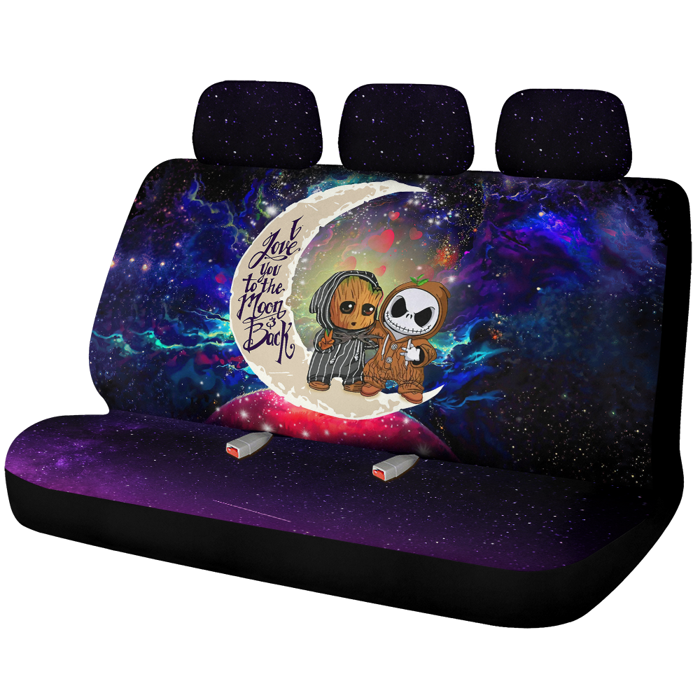 Cute Baby Groot Jack Nightmare Before Christmas Back Seat Covers Decor