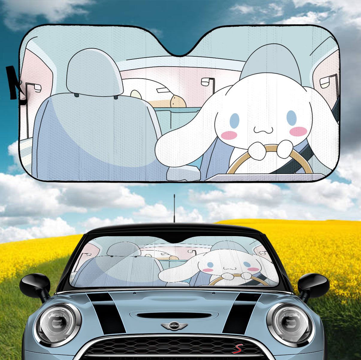 Cinnamoroll Cute Car Auto Sunshades for Summer UV Protection