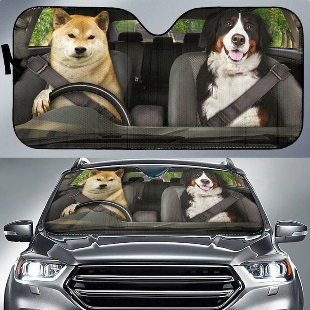 Cute Dog Windshield Sun Shades - Auto Accessories Gift Decor